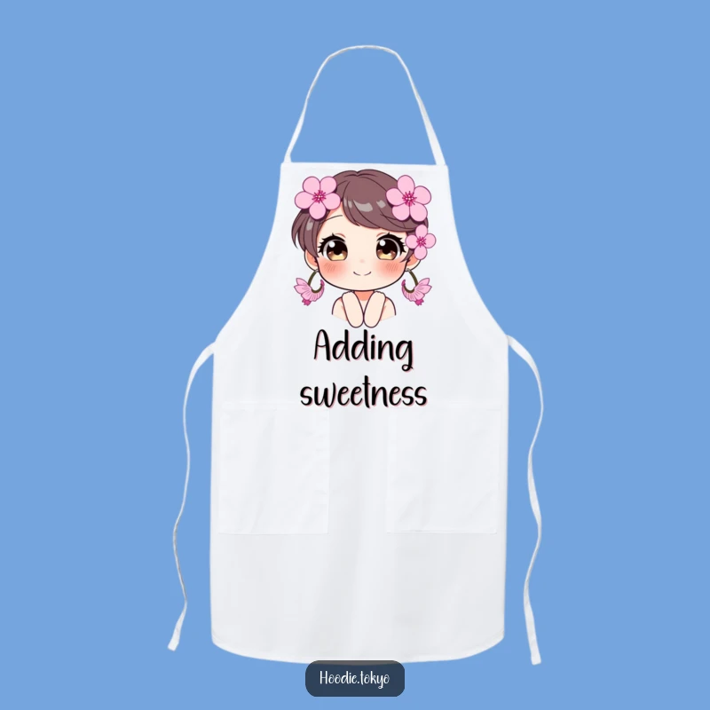 Funny Cherry Blossom Earrings Apron - Sparkling Chef Style, Humorous Kitchen Gift
