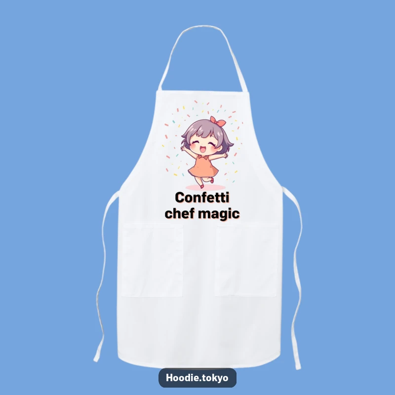 Funny Dancing Confetti Apron: Festive Character Chef Wear, Hilarious Funny Gift