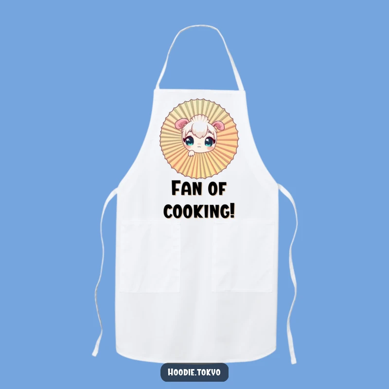 Funny Curious Character Apron, Peeking Through Kitchen Fan