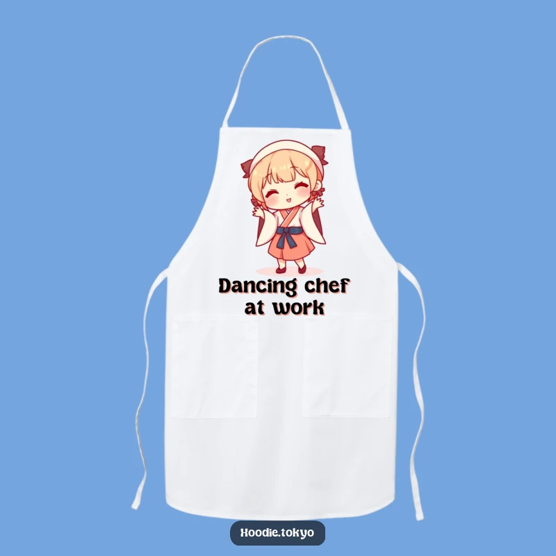 Funny Japanese Dance Apron: Cook with Playful Moves - Character's Funny Gift
