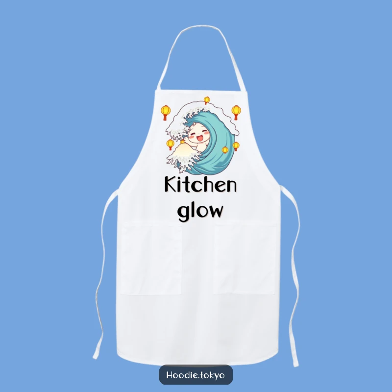 Funny Lantern Wave Apron: Add Glow to Your Kitchen, A Hilarious Funny Gift
