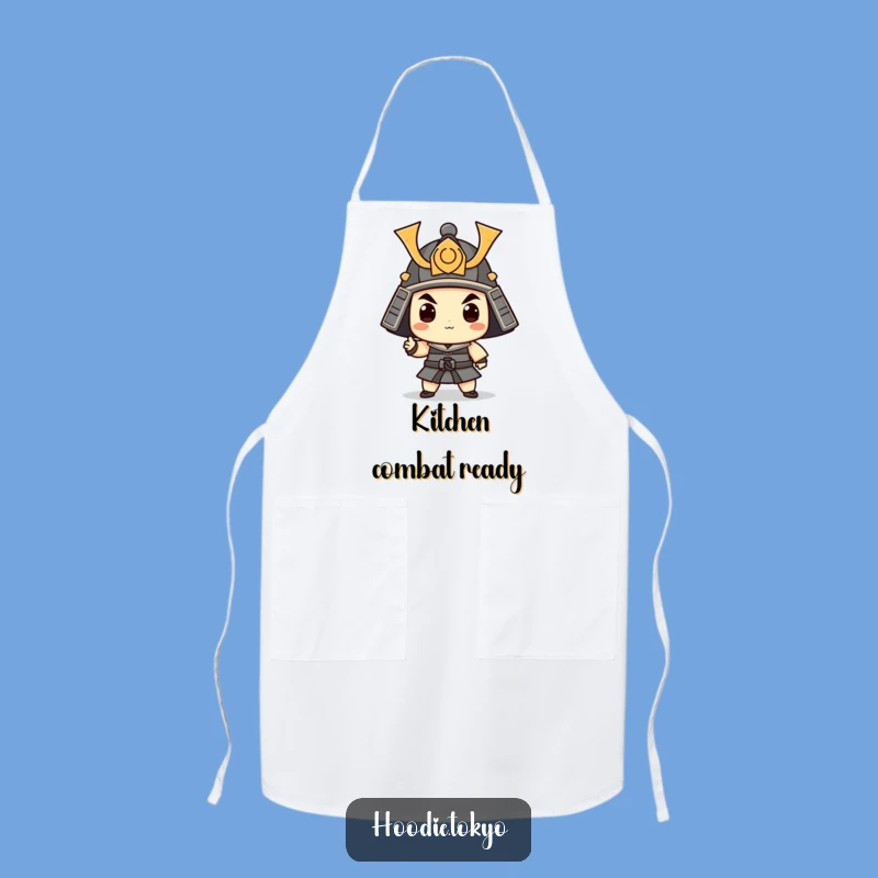 Funny Samurai Apron: Whimsical Warrior Kitchen Gear for Chefs