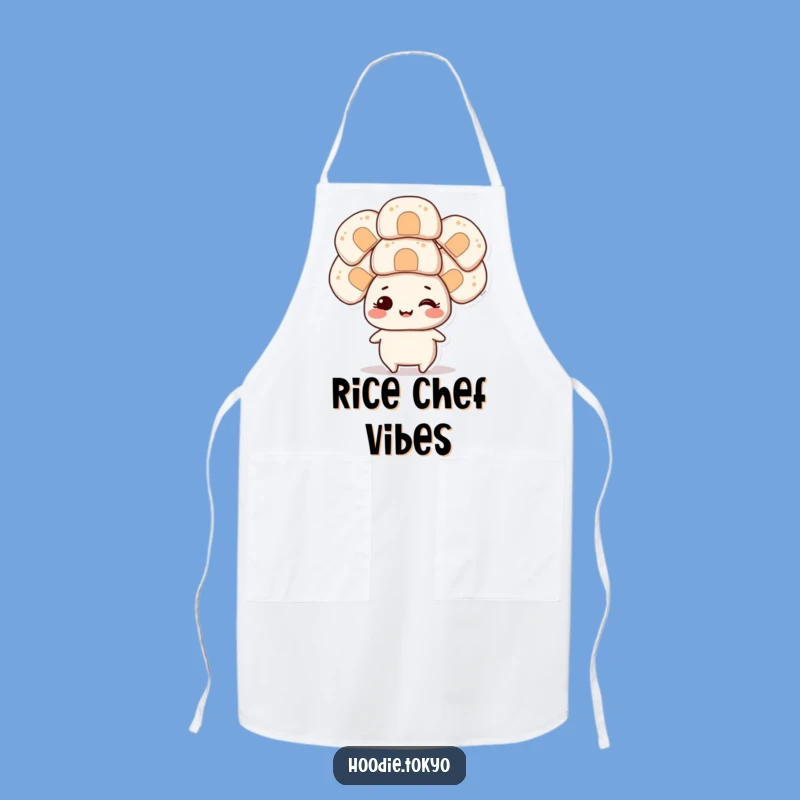 Funny Onigiri Head Balancer Apron A Hilarious Gift For Kitchen Fun