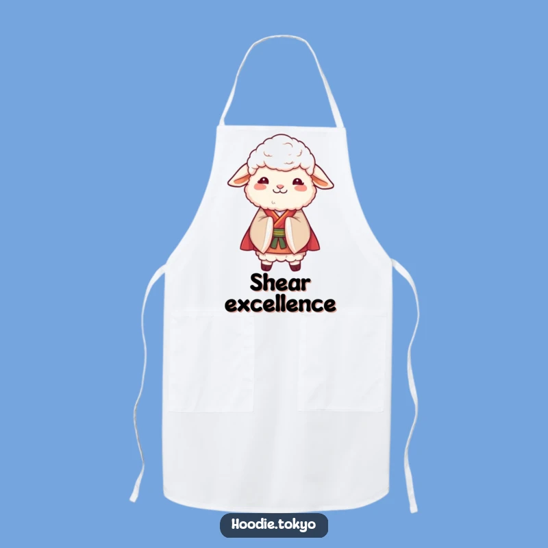 Funny Sheep Kimono Apron - Cook with Grace and Gentle Humor