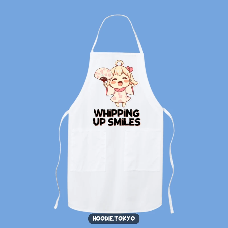 Funny Blooming Fan Apron: Joyful Cook Wear, Cheerful Humorous Kitchen Gift