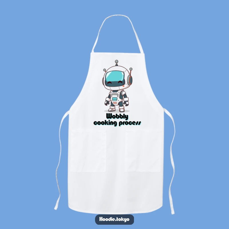 Funny Robot Chef Apron: Comical Wobble Kitchen Fun, Gift Idea
