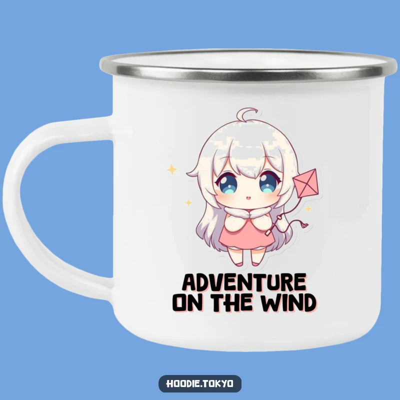 Adventure Ready Funny Camping Mug - Whimsical Kite Explorer