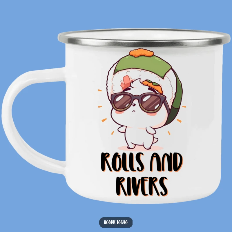 Sushi Shock Funny Camping Mug - Cool Outdoor Feast Gift