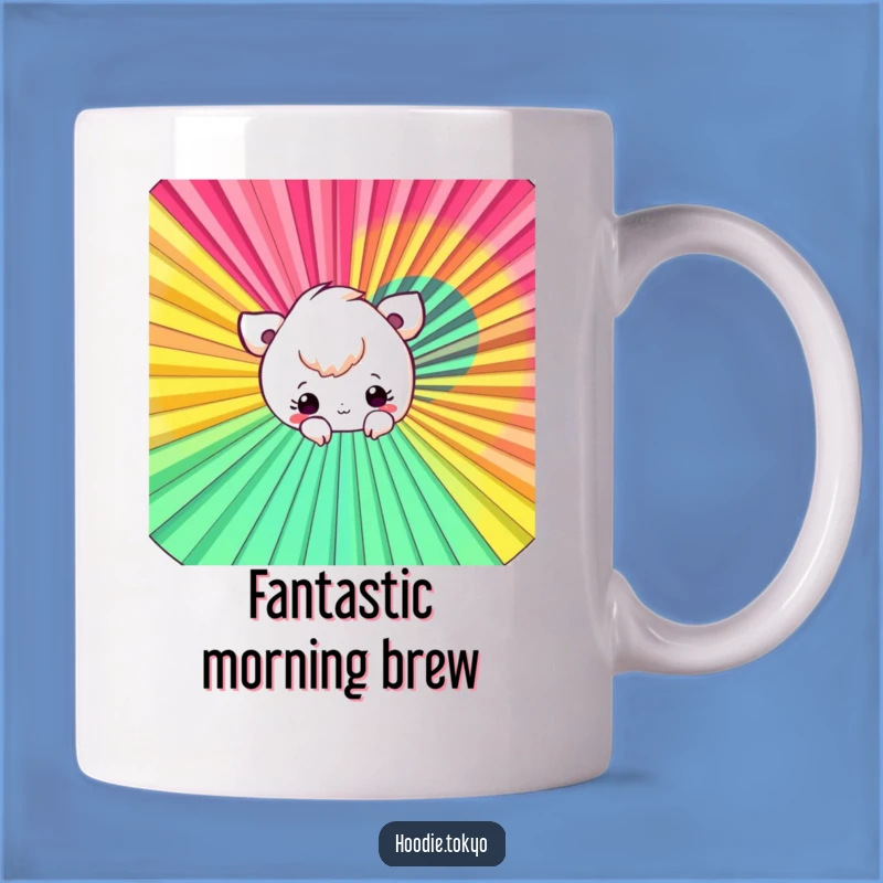 Funny Fan Peek-a-Boo Mug: Playful Character Surprise, Perfect Funny Gift