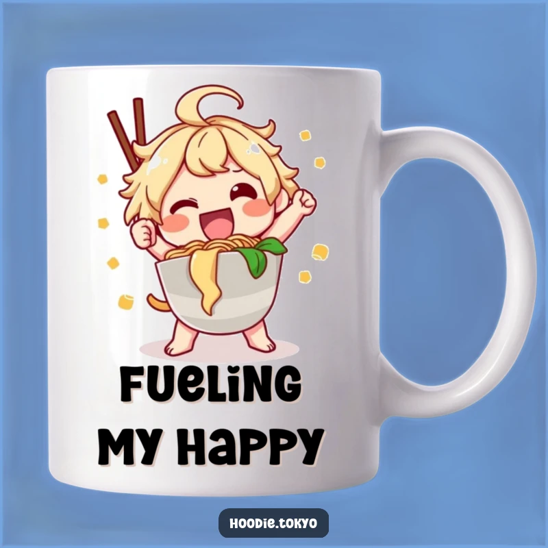 Funny Ramen Kawaii Mug: Happy Character Noodle Lover Gift Set