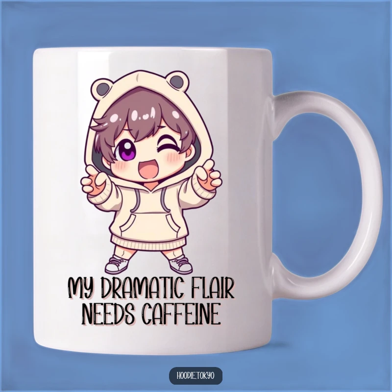 Funny Fashionista Hoodie Character Mug: A Hilarious Gift for Style Lovers
