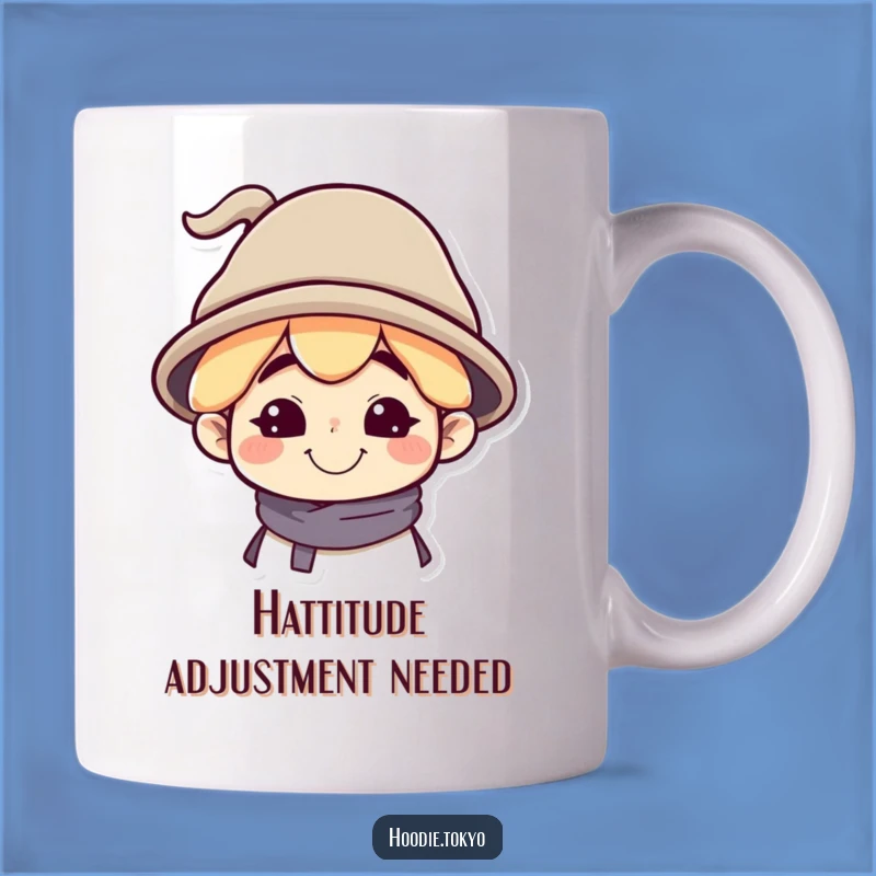 Silly Grin Oversized Hat Funny Mug - Hilarious Character Gift
