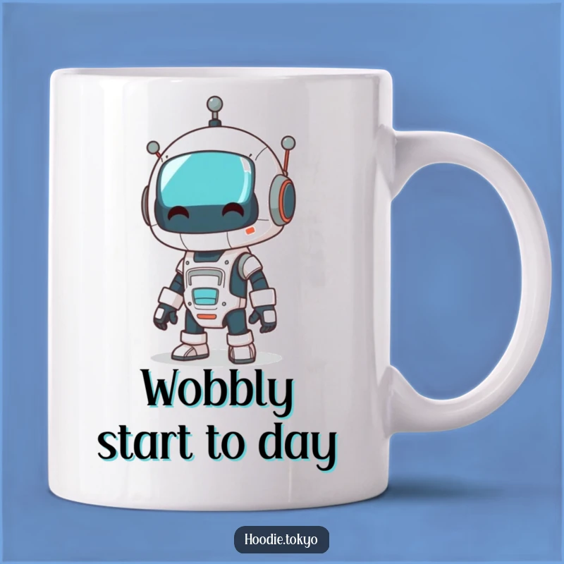 Funny Robot Wobble Mug: Comical Mech Moves, Perfect Quirky Gift