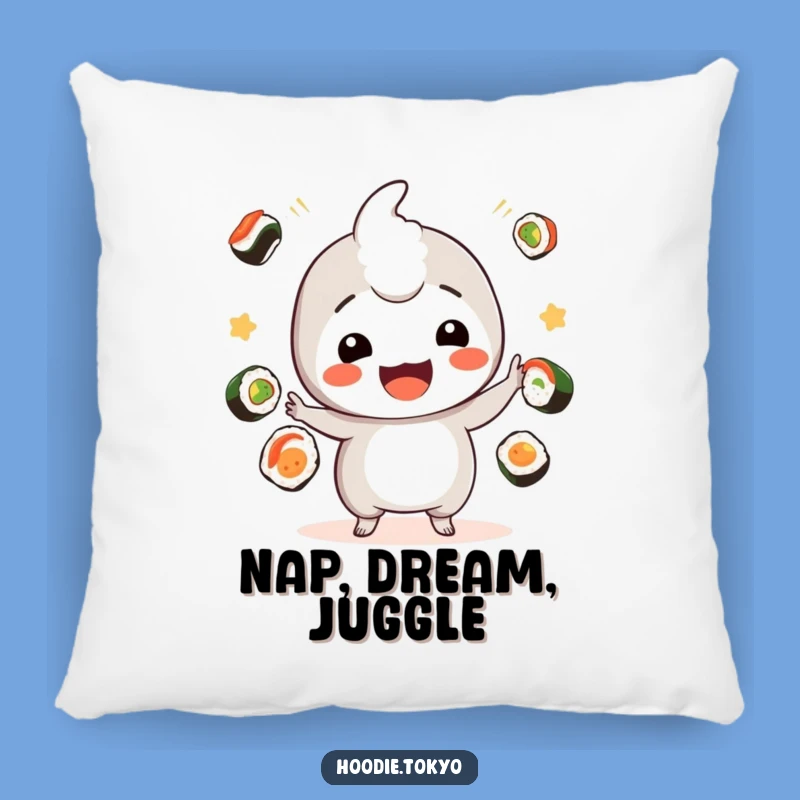 Cuddly Sushi Kawaii Pillow: Funny Playful Juggler Comfort Gift