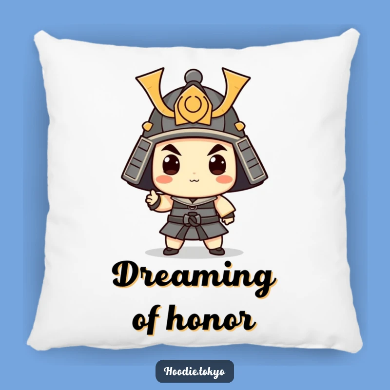 Funny Samurai Pillow: Soft Whimsical Warrior Cushion for Cozy Fun