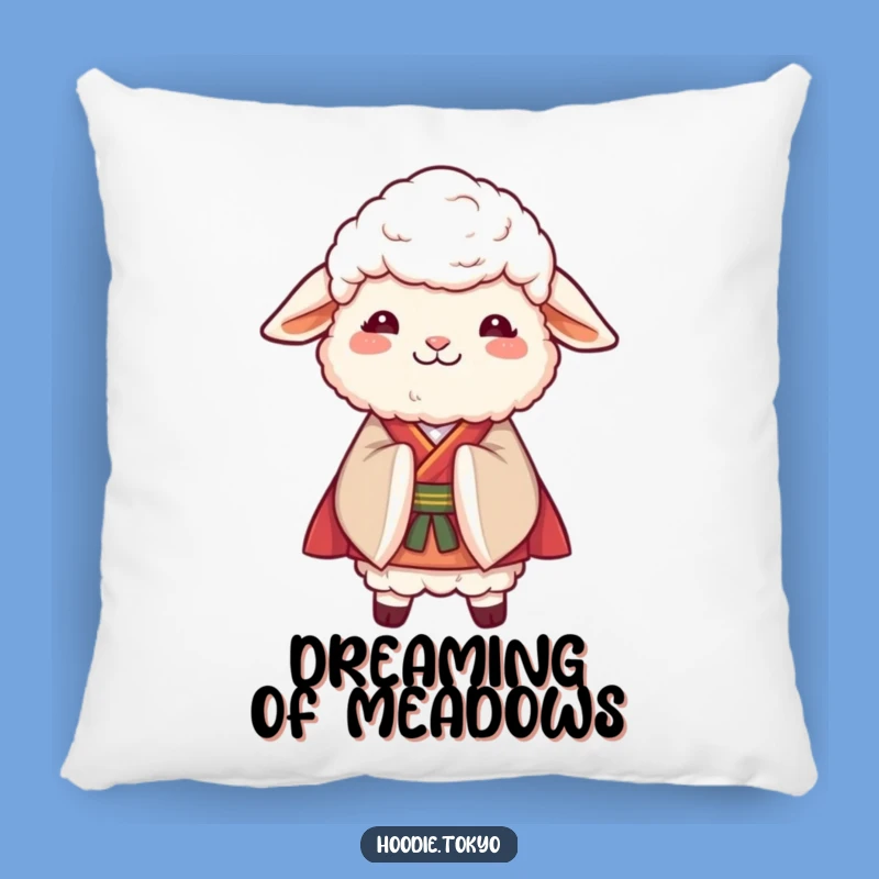 Funny Sheep Kimono Pillow - Cuddle Up with Graceful Comfort