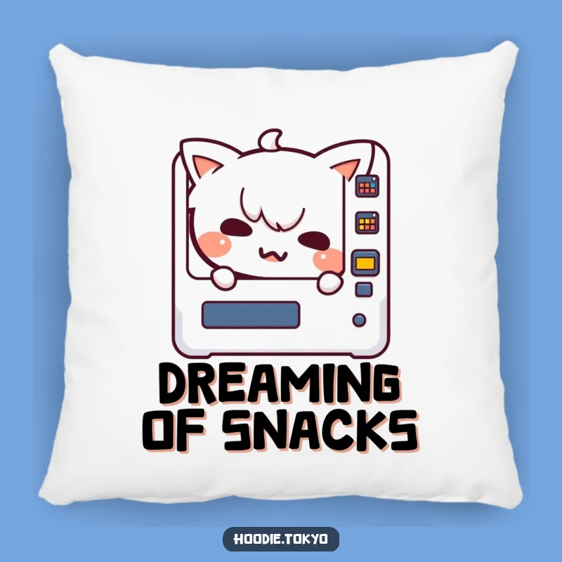 Funny Kawaii Character Pillow: Cozy Vending Mischief, Adorable & Humorous Decor Gift