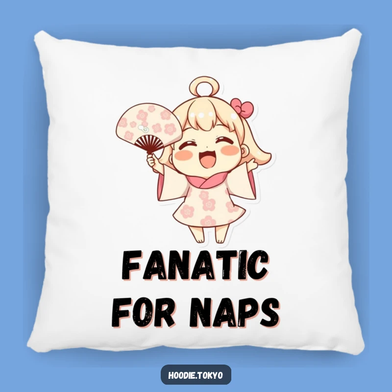 Funny Blooming Fan Pillow: Cozy Joyful Character Cushion, Cheerful Humorous Decor