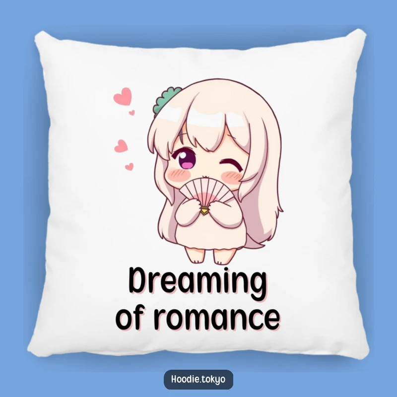 Funny Shy Fan Pillow: Soft Blushing Character Cushion for Comfort