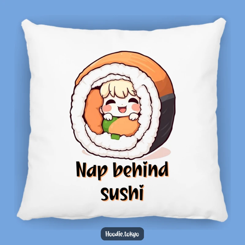Funny Giggling Sushi Pillow - Cozy Peek-a-Boo Cushion, Whimsical Gift