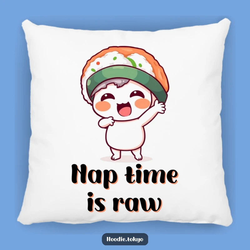 Funny Kawaii Sushi Hat Pillow - Cozy Comfort with a Comical Sushi Touch
