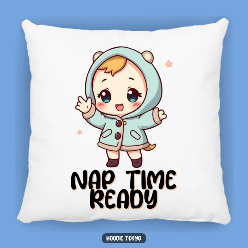 Funny Happi Coat Character Pillow - Soft Playful Pose Cushion, Cozy Gift