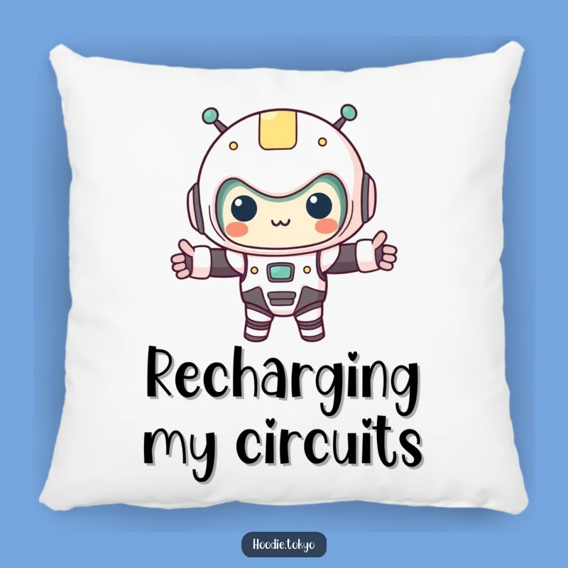 Funny Kawaii Robot Costume Pillow - Cozy Up with Cute Sci-Fi Comfort