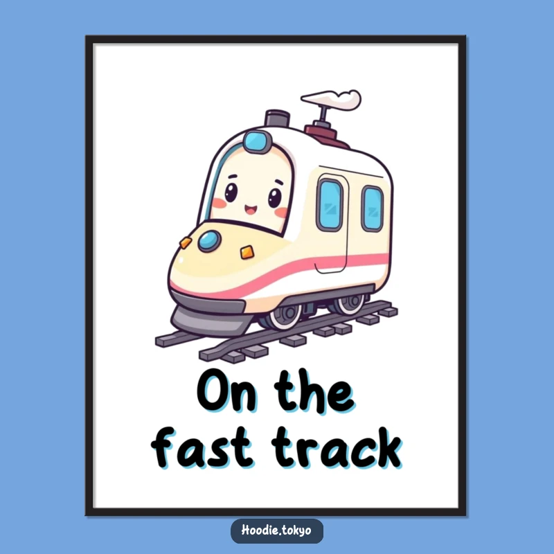 Bullet Train Joy Funny Digital Art - Instant Speed Download