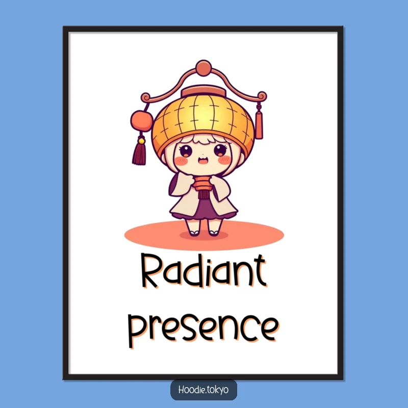 Funny Kawaii Lantern Digital Art: Instant Festive Glow, Perfect Gift
