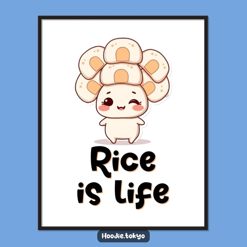 Funny Onigiri Head Balancer Digital Art A Hilarious Instant Gift