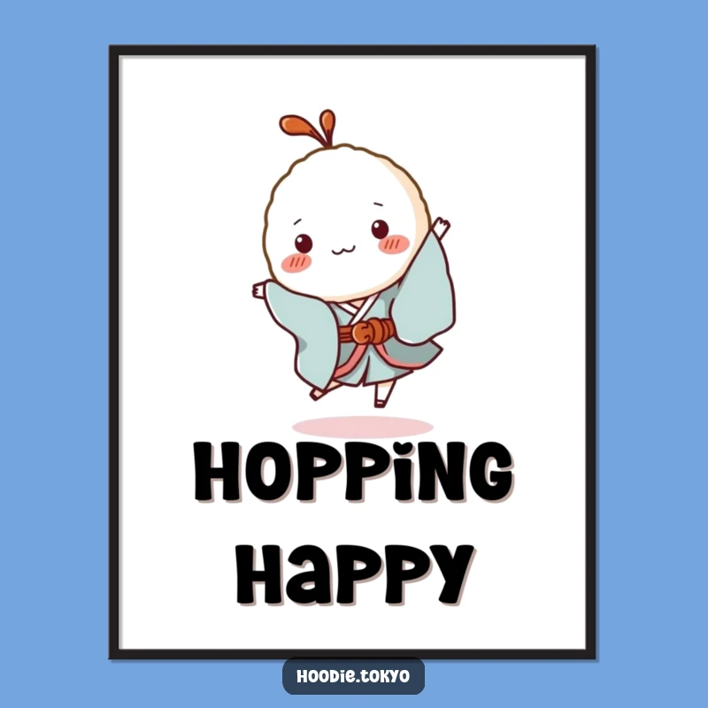 Funny Rice Ball Kimono Digital Art - Instant Playful Charm for Walls