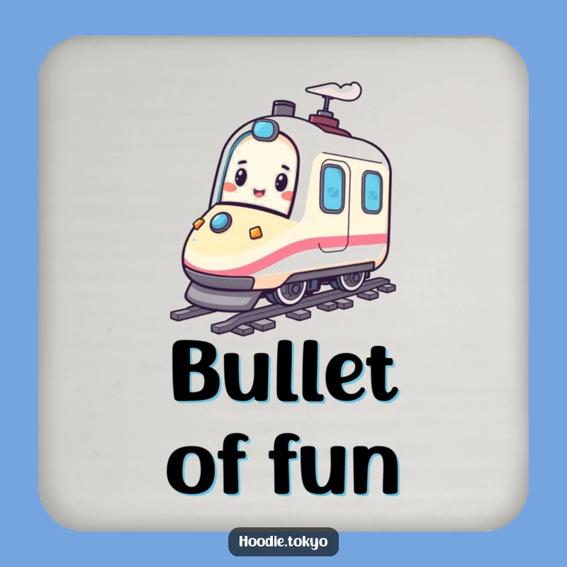 Bullet Train Fun Funny Coaster Set - Protect Surfaces with Speed
