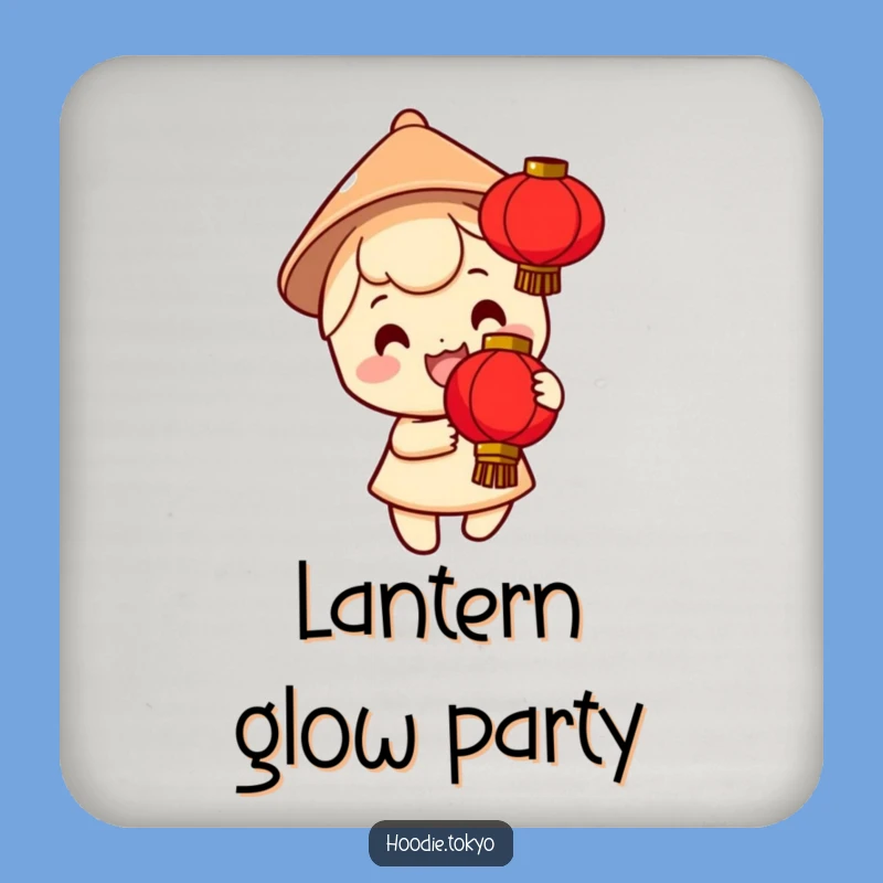 Festival Glow Funny Coaster Set - Protect Surfaces with Lanterns