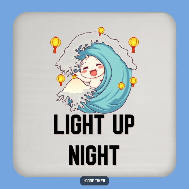 Funny Lantern Wave Coaster: Protect Surfaces with Festive Charm, A Funny Gift