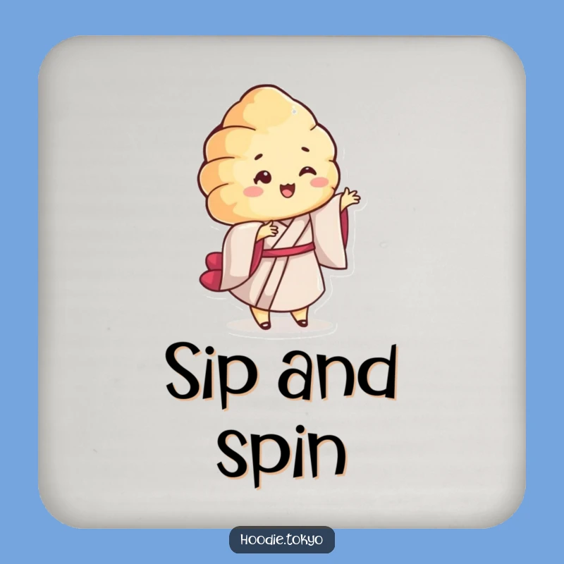 Funny Croissant Kimono Coaster - Protect Surfaces with Playful Charm