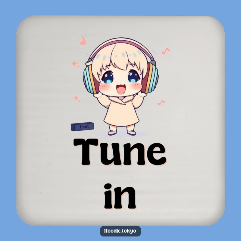 Funny Music Lover Coaster: Protect Surfaces with Rhythm, A Funny Gift