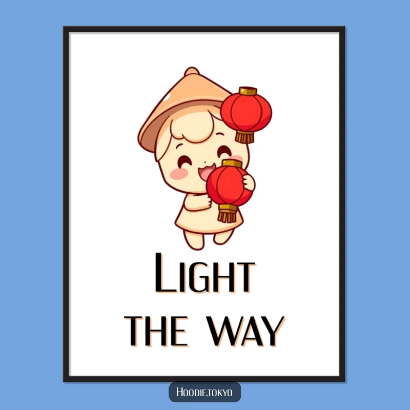 Lantern Festival Funny Poster - Joyful Character Art Print