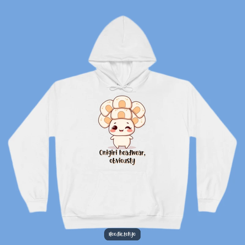 Cozy Funny Onigiri Head Balancer Hoodie A Hilarious Gift For Comfort