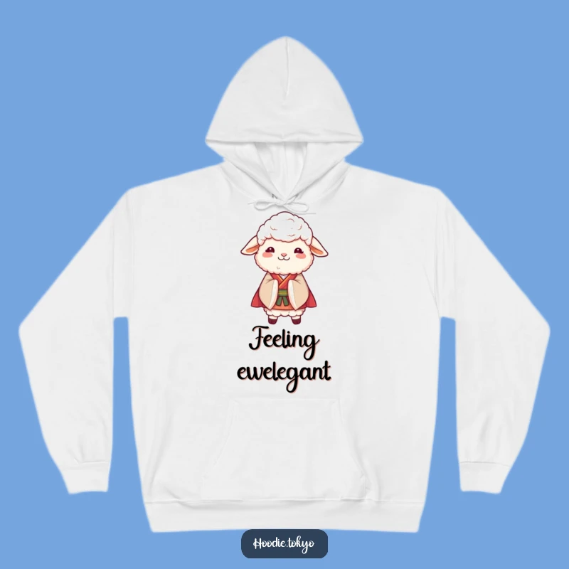 Funny Sheep Kimono Hoodie - Stay Cozy with Graceful Sheep Vibes