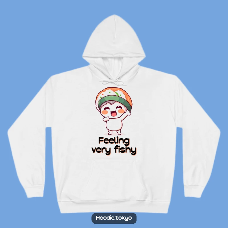 Funny Kawaii Sushi Hat Hoodie - Cozy Up with Comical Sushi Style