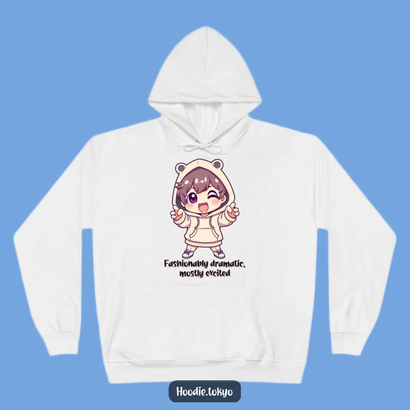Funny Fashionable Hoodie Character Hoodie: Dramatic & Comfy, Perfect Gift