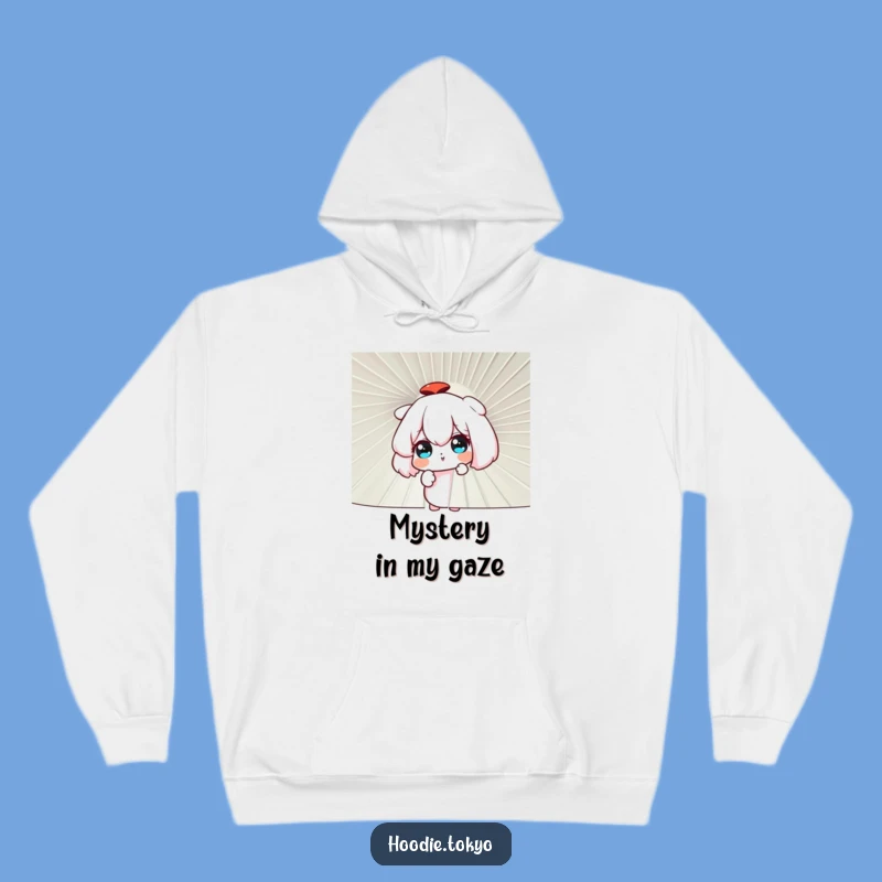 Funny Curious Fan Hoodie: Cozy Up with Peeking Character's View - Perfect Funny Gift