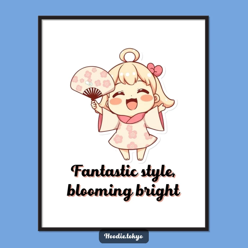 Free Printable Wall Art: Joyful Blooming Fan Humorous Downloadable Art Gift