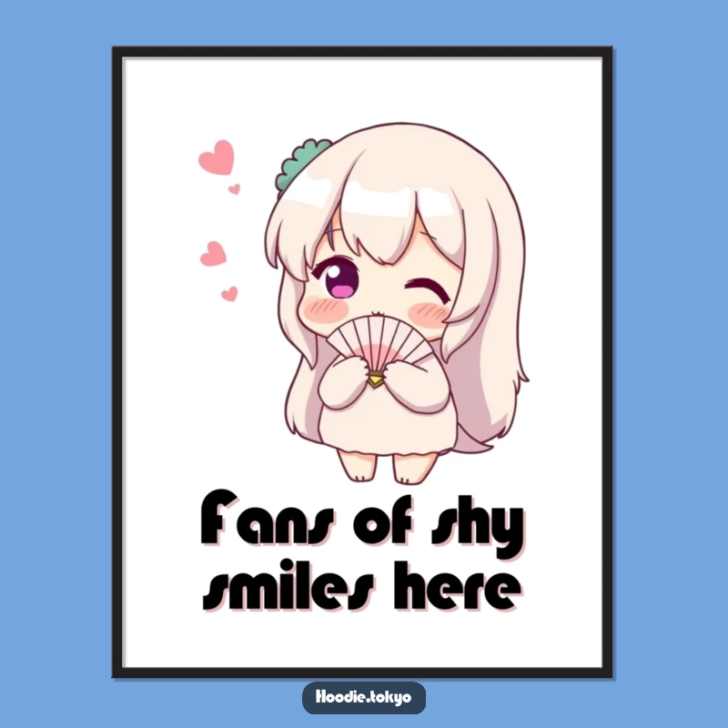 Free Printable Shy Admirer Wall Art: Bashful Downloadable Decor for Sweet Spaces