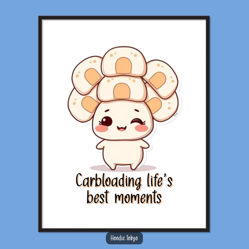 Free Printable Wall Art: Onigiri Balance Champ - Funny Downloadable Art for Kitchens