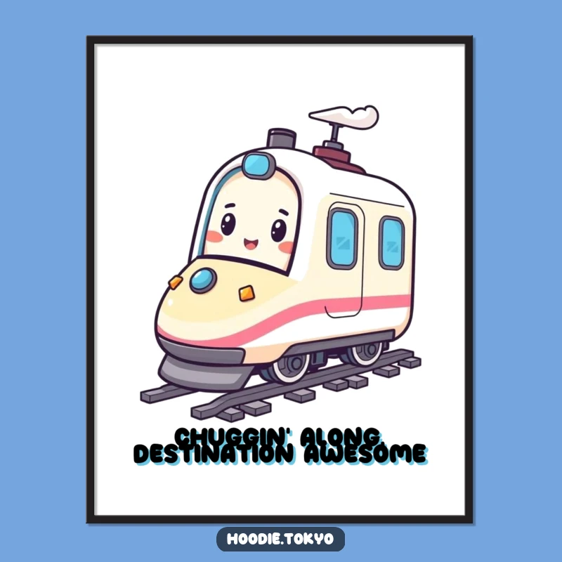 Funny Free Printable Wall Art: Bullet Train Adventure, Downloadable Poster