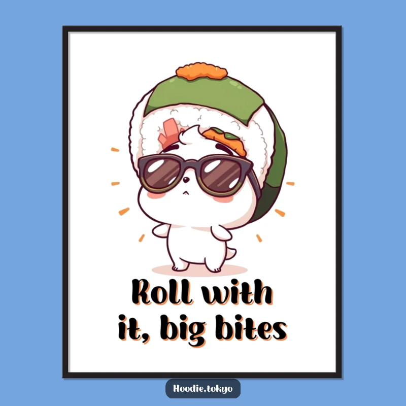 Funny Free Printable Wall Art: Sushi Lover's Dream, Downloadable Poster