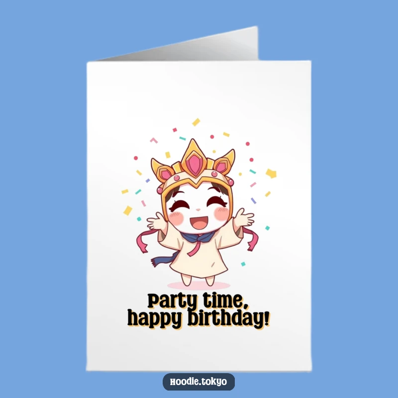 Free Printable Funny Birthday Card: Festival Confetti Joy - Downloadable Humor Gift