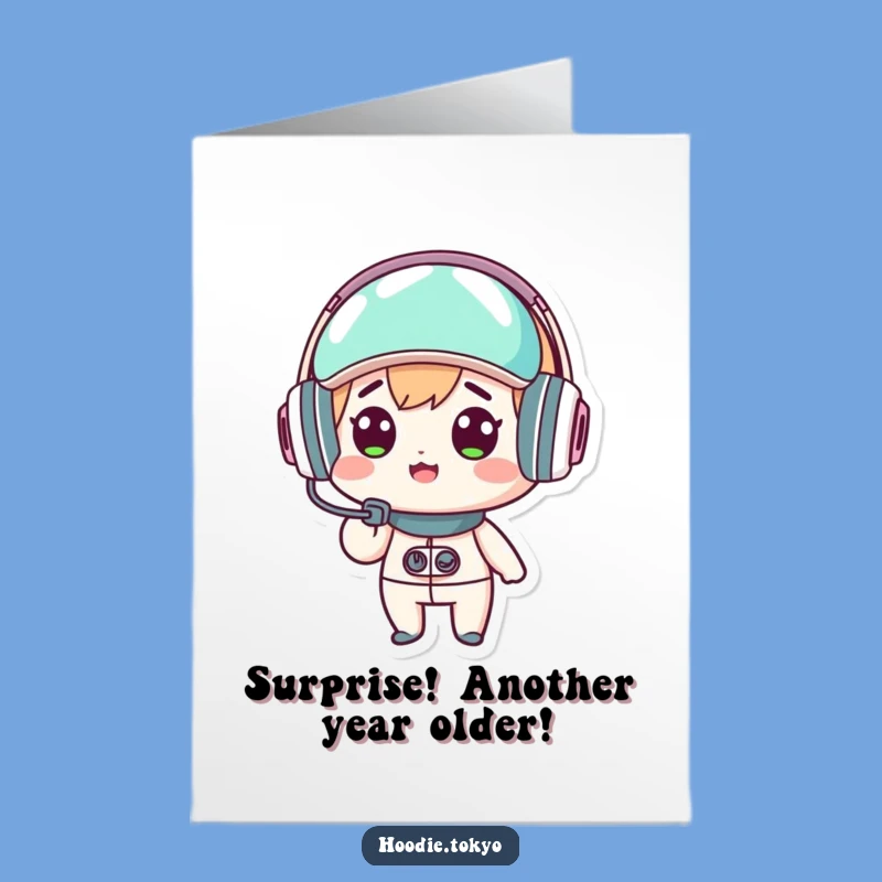 Free Printable Funny Birthday Card: Surprised Future Gorilla - Tech Birthday Download