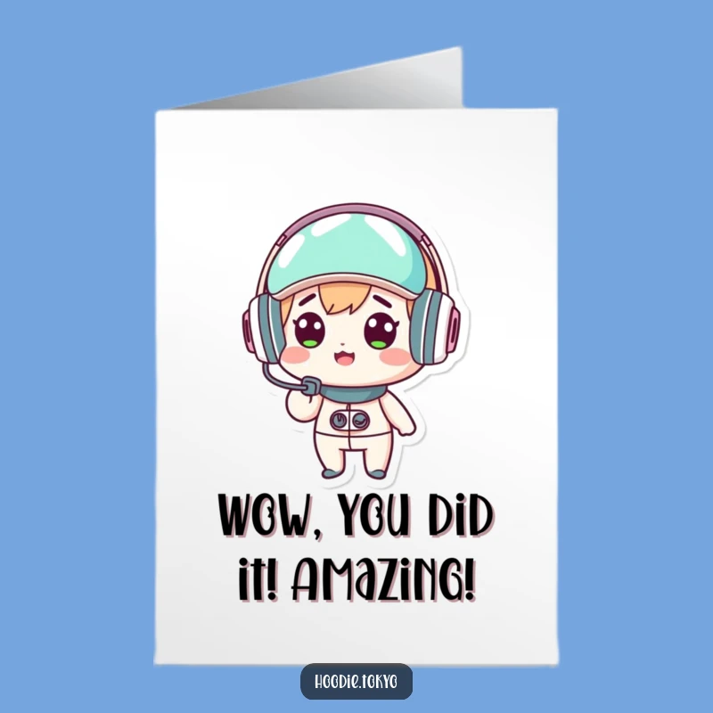 Free Printable Congrats Card: Surprised Future Gorilla - Tech Celebration Download